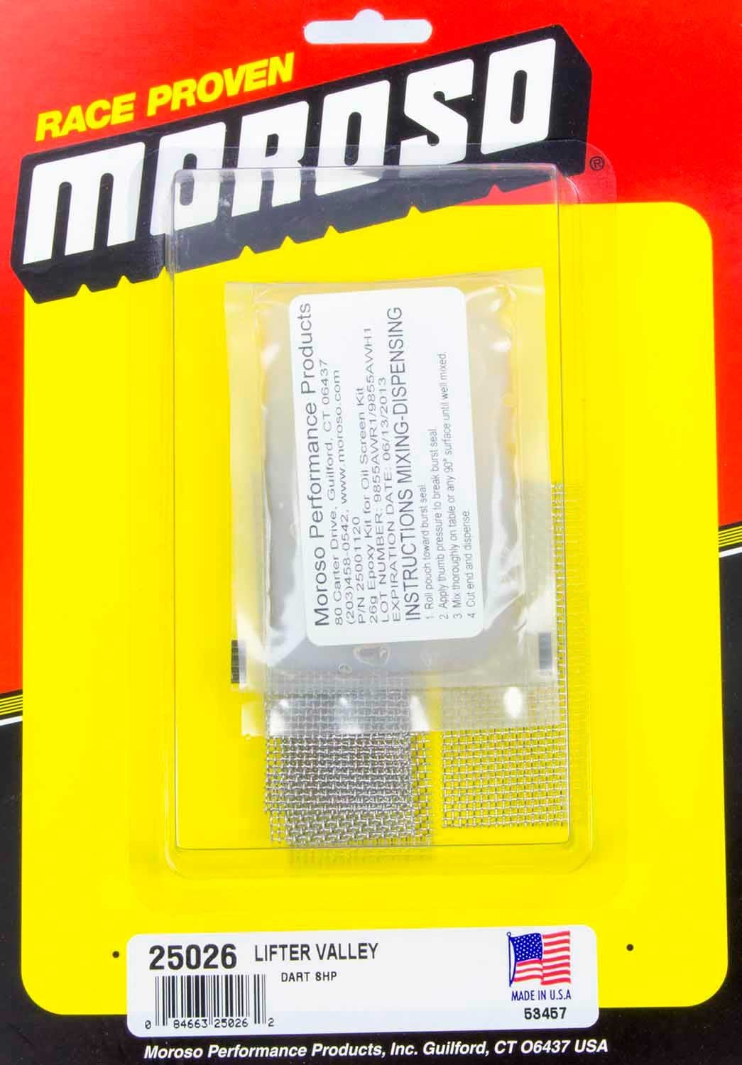 Amazon.com: Moroso 25026 Oil Return Screen Kit, Fits Small Block