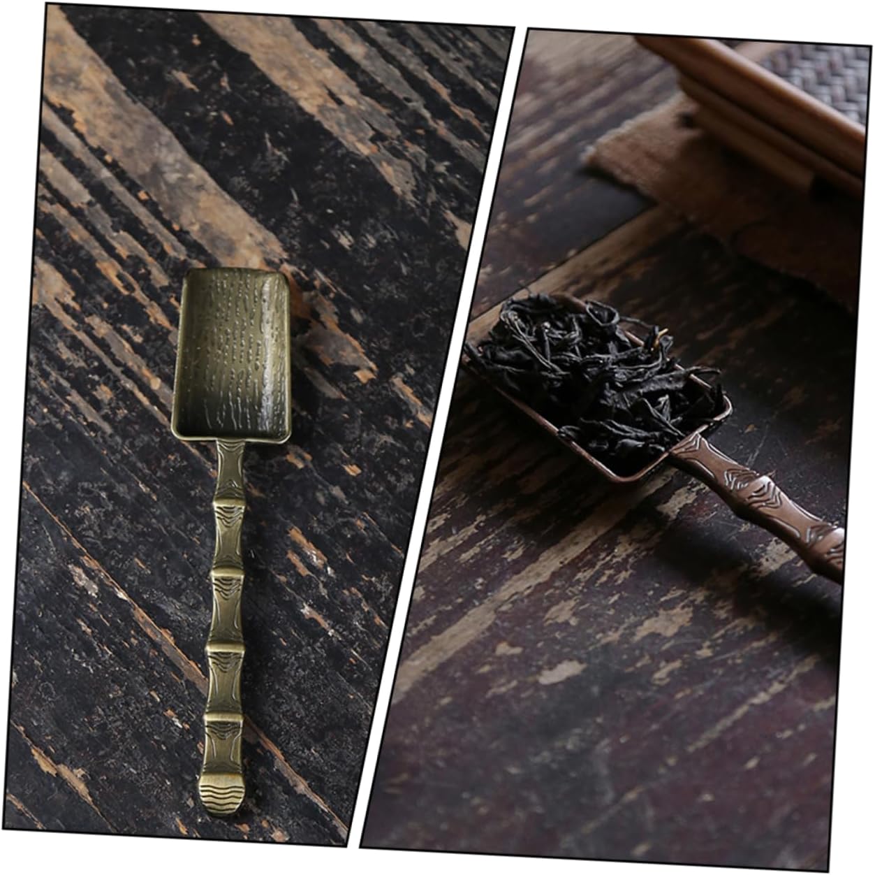 2pcs Tea Scoop Set Assorted Color Tea Spoons Humanized Handle for Parties