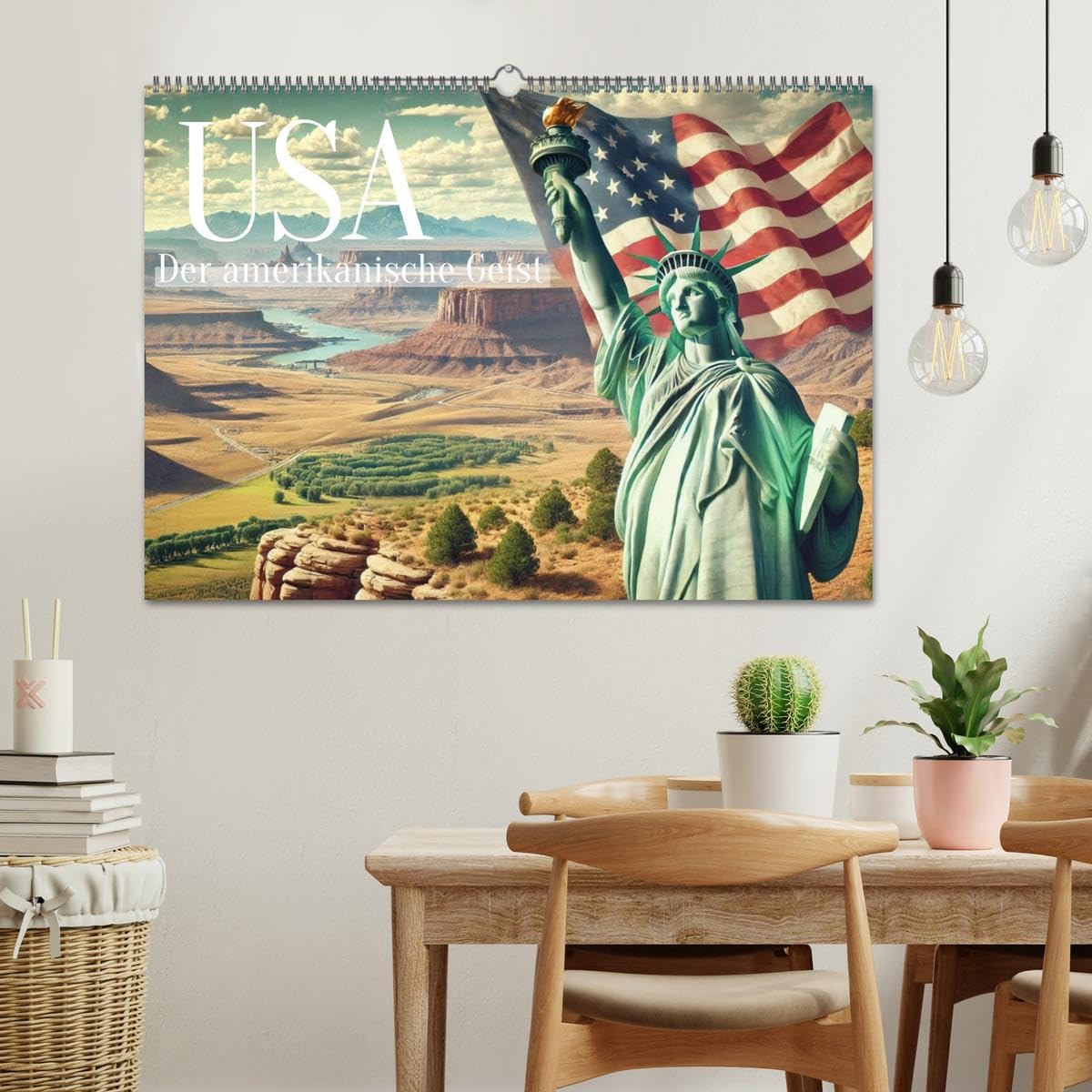 USA - Der amerikanische Geist (Wandkalender 2026 DIN A2 quer), CALVENDO Monatskalender: Erleben Sie den Geist Amerikas.