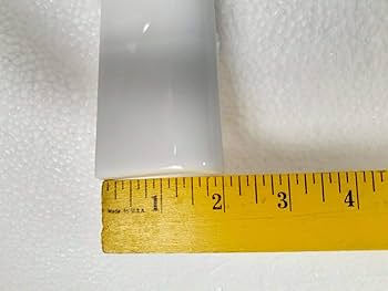 トップス SECOND/LAYER VEAL THERMAL WHITE Bright White Arctic 2x6 in Ceramic Tile Mud Cap Bullnose