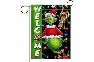 Welcome Christmas Grinch Mailbox Cover