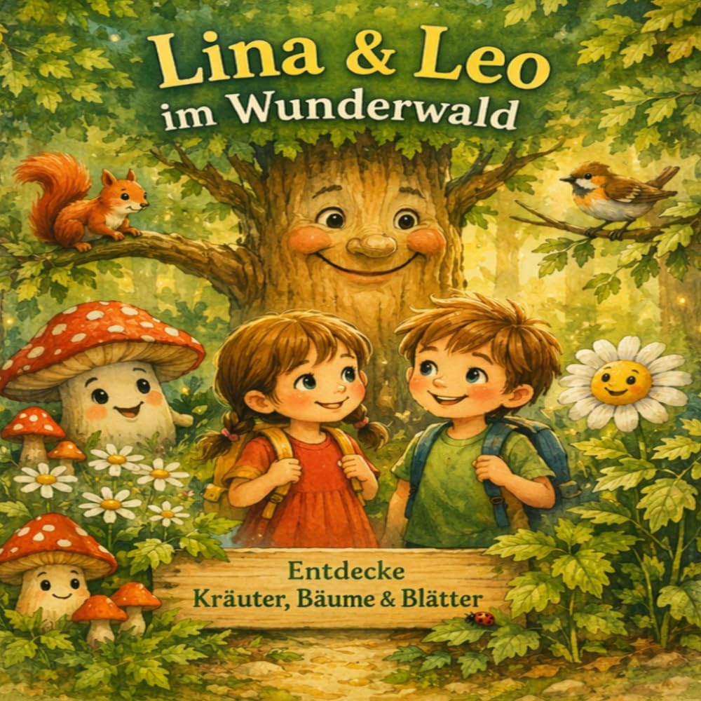 Lina & Leo im Wunderwald: Entdecke Kräuter, Bäume und Blätter