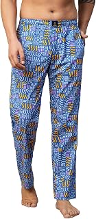 Urban Scottish Men's Blue Cotton Lounge Pants - Printed, Casual Wear- USPJ2306 Price In India