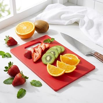 4-Piece Small Plastic Cutting Board with Handles