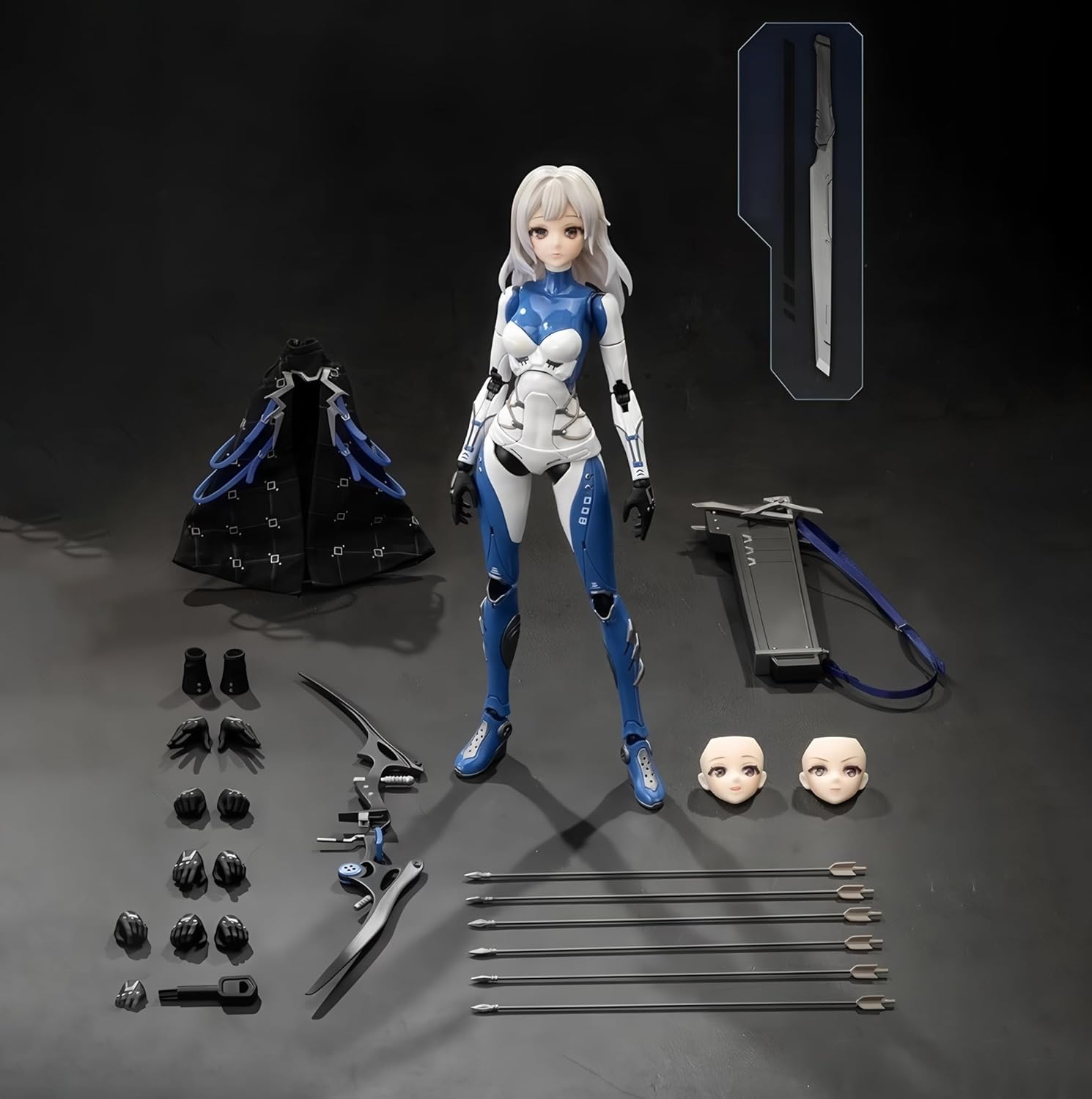 Pipigirl Romankey X VTOYS Collectible Action Figure Kits, Mecha Musume, Anime Style 1:12 Scale Collectible Action