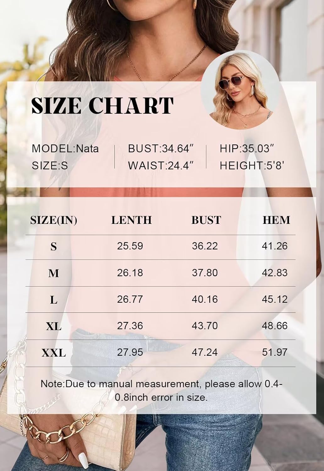 Bliwov Womens Tank Tops Crewneck Sleeveless Trendy Summer Casual Shirts Loose Fit Plus Size Beach Vacation Workout Clothes - Image 6