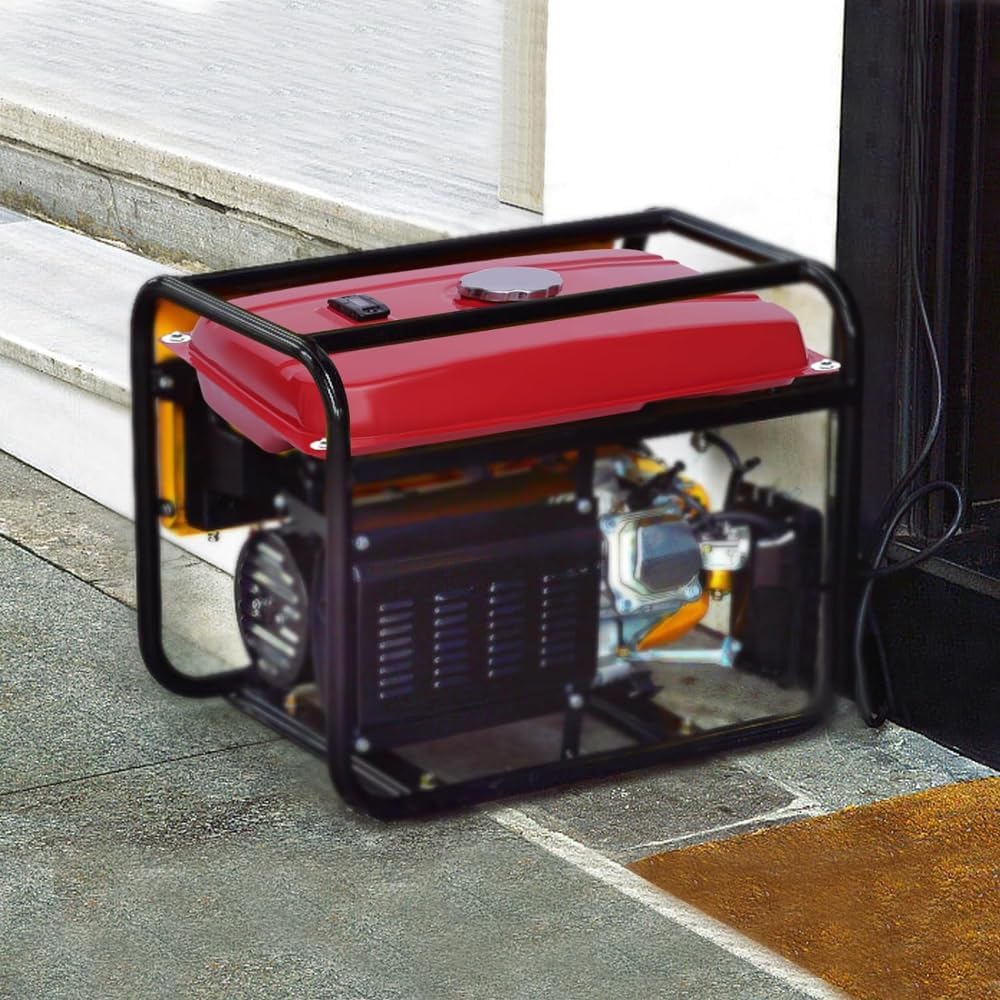 Generator Gas Fuel Tank 5 Gallons / 18.9 Liters Universal Generator Gas Tank with Valve Petcock Filter for EC2500
