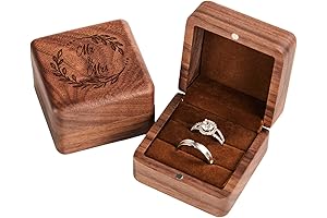 Roycraft Mr & Mrs Rustic Wedding Ring Bearer Box