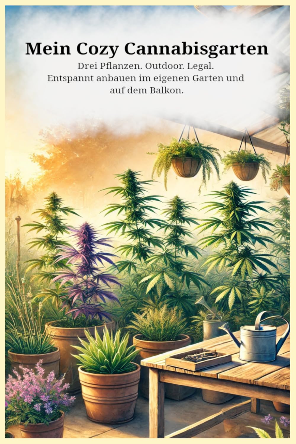Mein Cozy Cannabisgarten: Drei Pflanzen. Outdoor. Legal. Entspannt anbauen im eigenen Garten und auf dem Balkon.