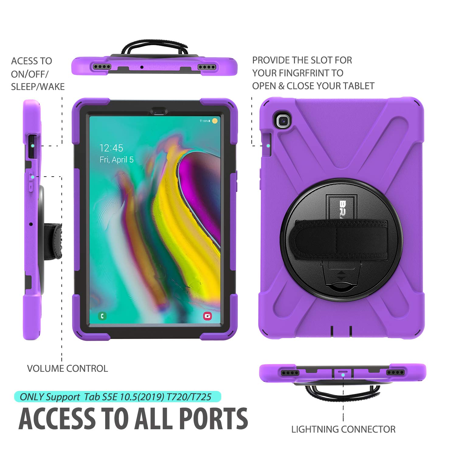 Amazon.com: BRAECN for Samsung Galaxy Tab S5e 10.5 Inch Case 