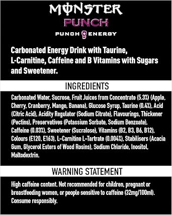 Monster Energy Punch 24 X 500 Ml