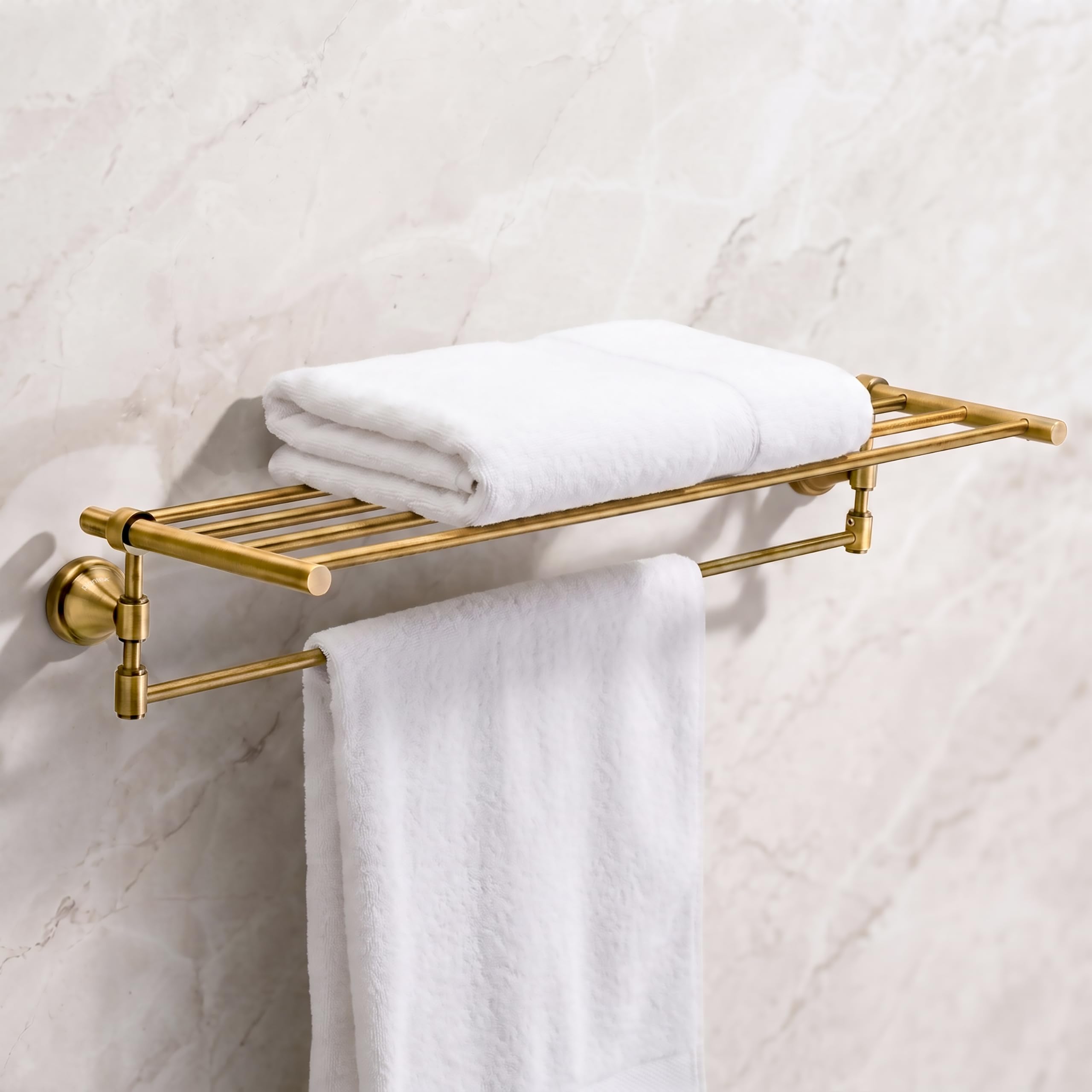 Plantex 304 Grade Stainless Steel Towel Rack for Bathroom/Towel Stand/Hanger/Bathroom Accessories - Niko (24 Inch-Antique)-image-34