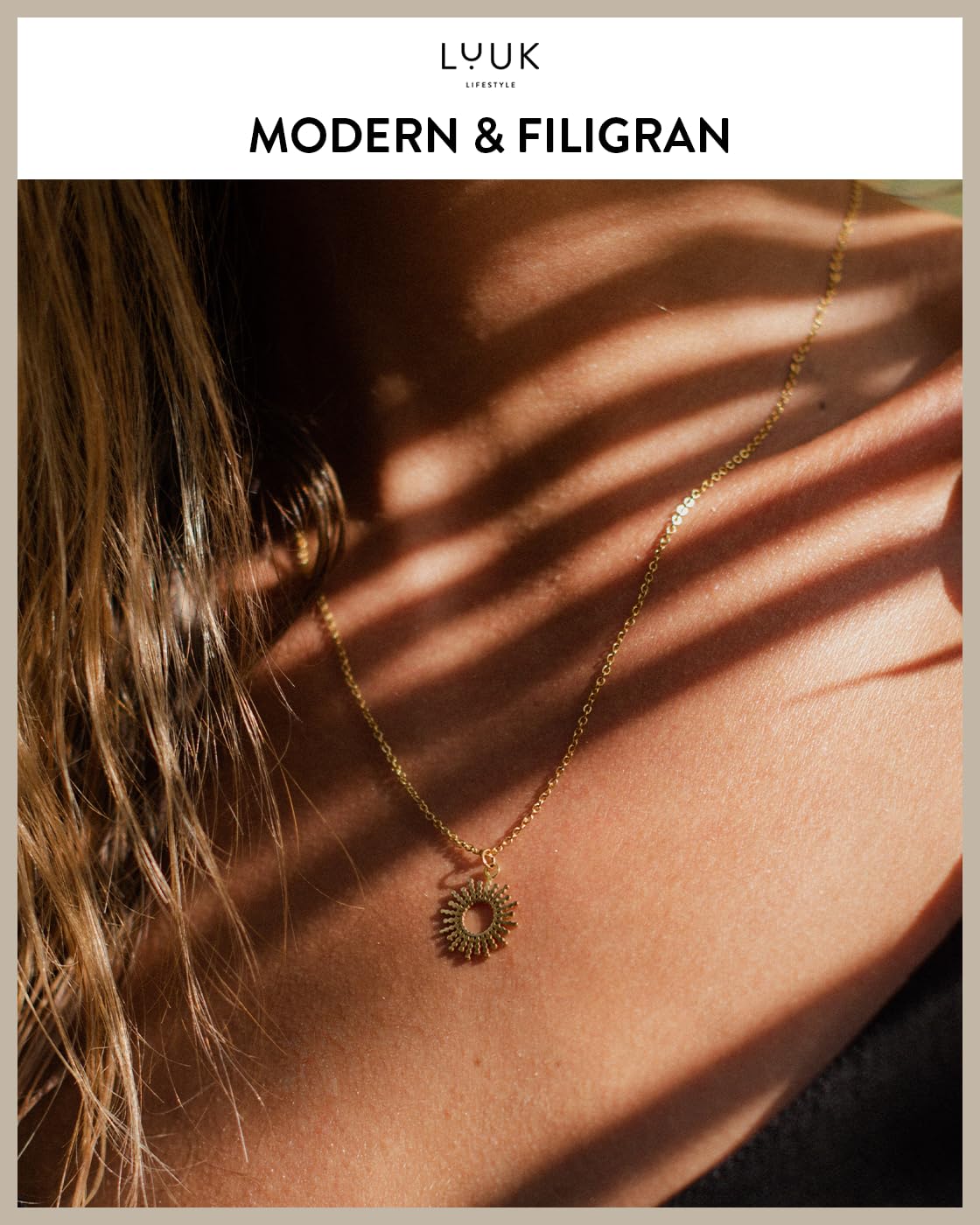 LUUK LIFESTYLE Filigrane Halsketten mit Anhänger und Karte HAPPINESS Spruch, Silber Gold Rosegold