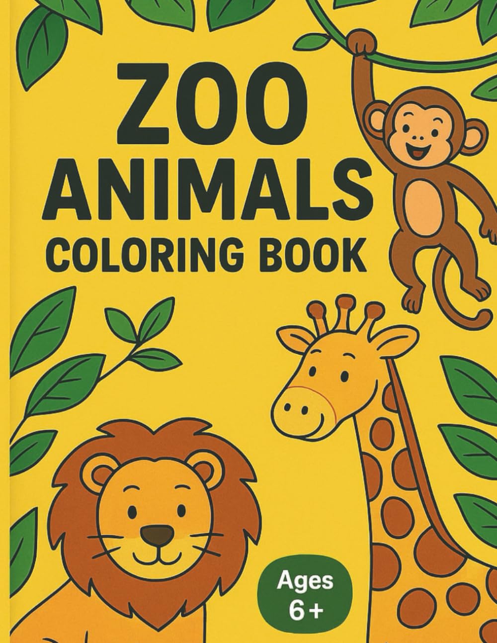 Zoo Animals: Coloring Book