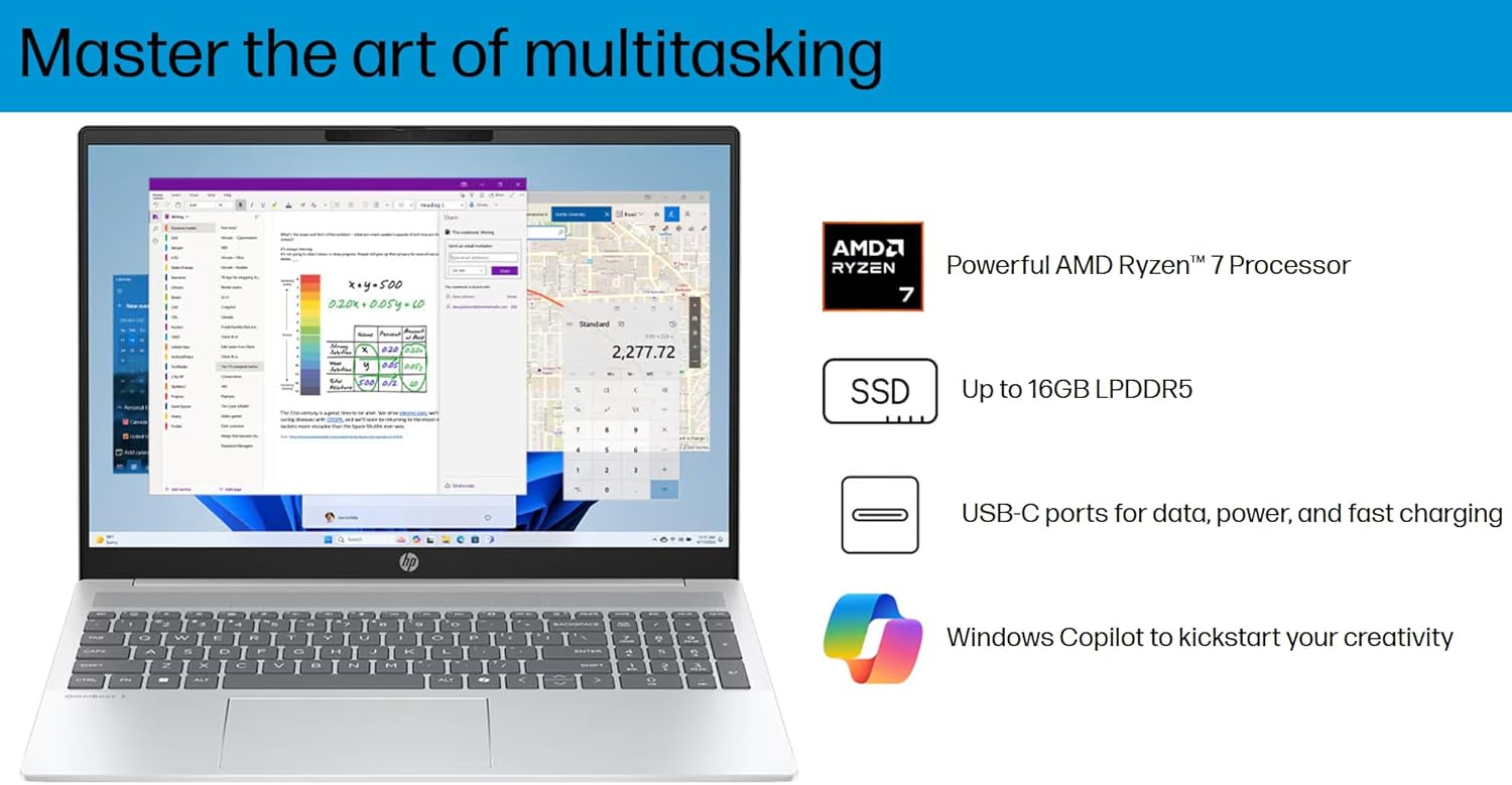The new HP Omnibook 5 is designed for multitasking and productivity.