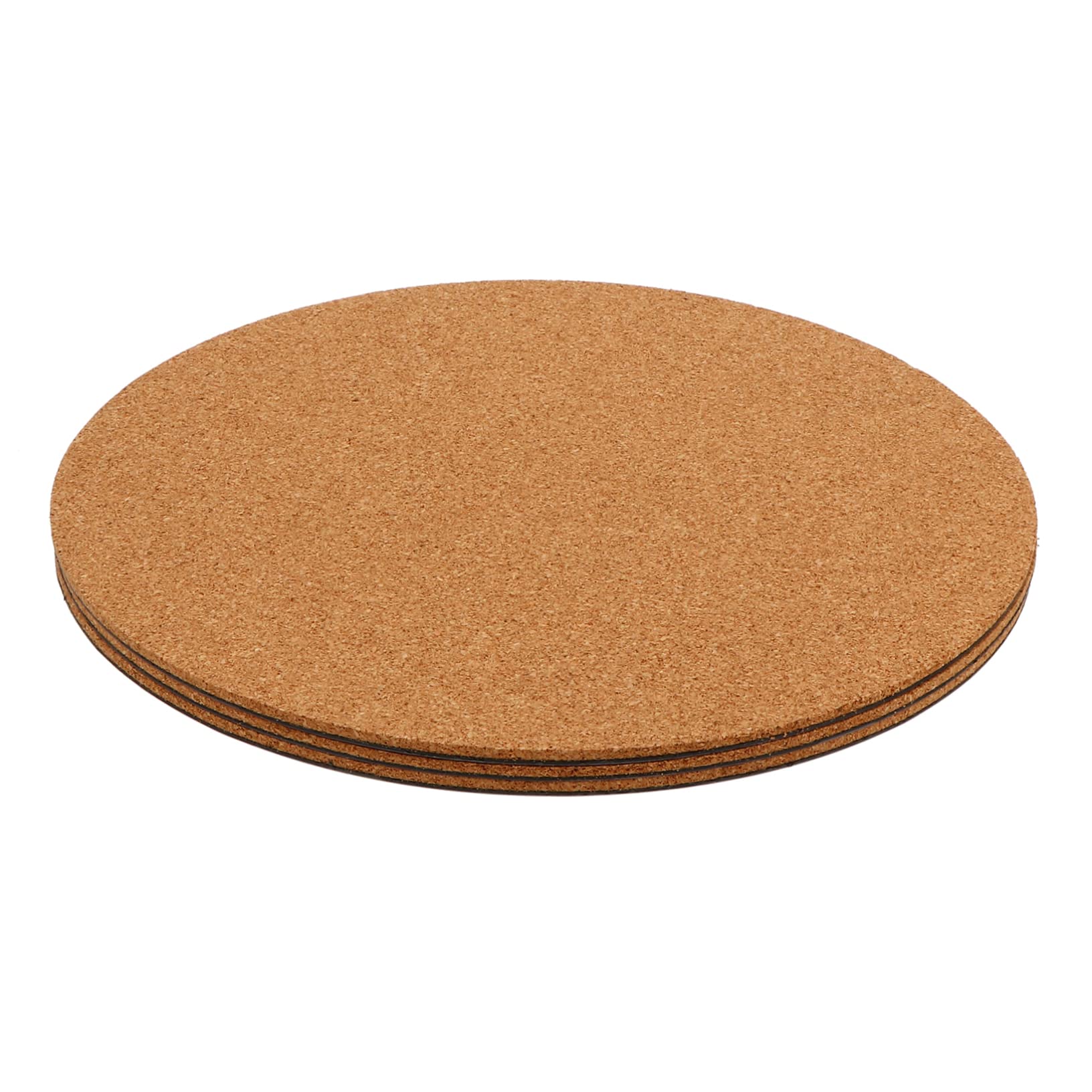 Dessous de liège rond isolant pour pots de fleurs et film PP étanche 3 pièces