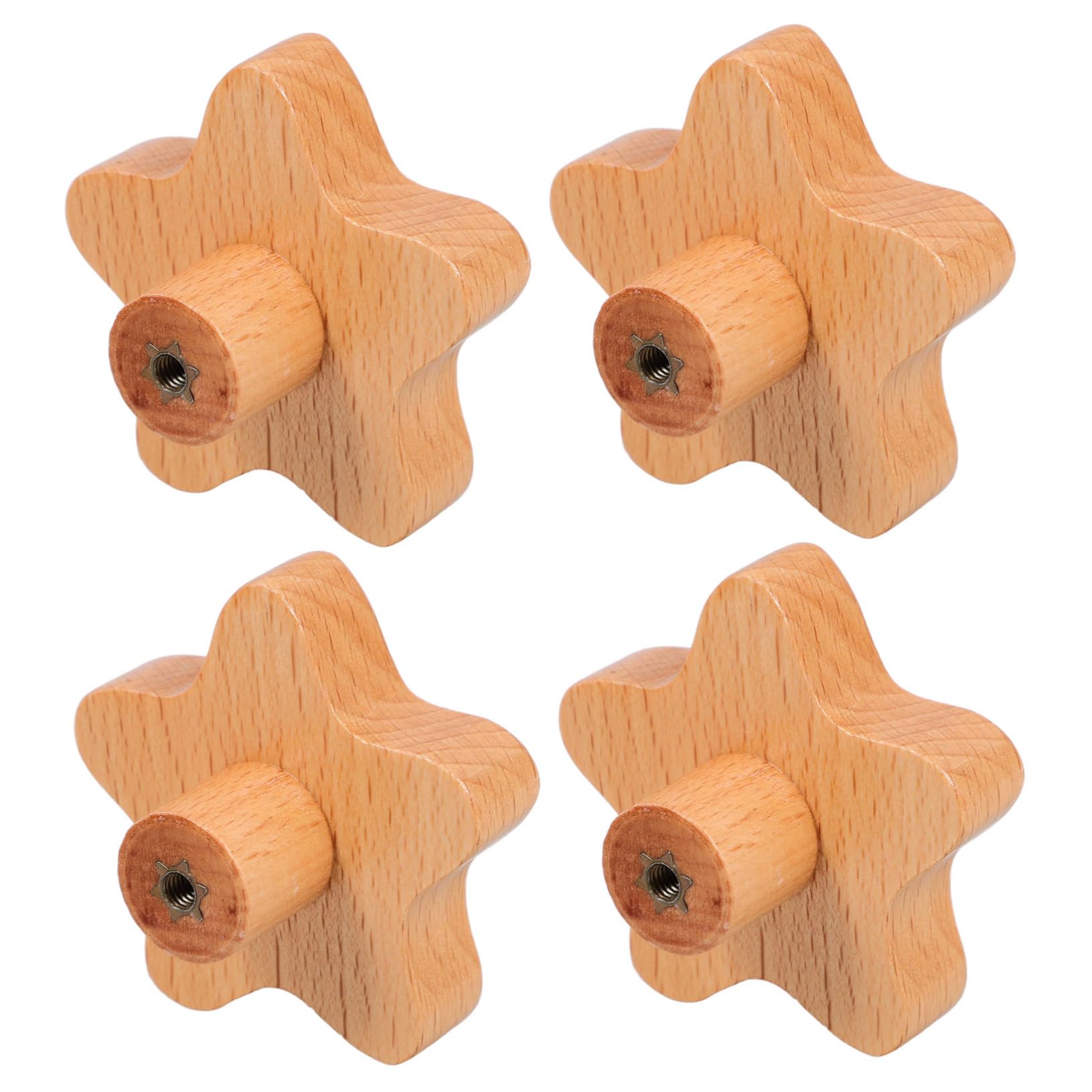 4 Pomos de madera maciza con forma creativa para renovar los armarios de tu cocina