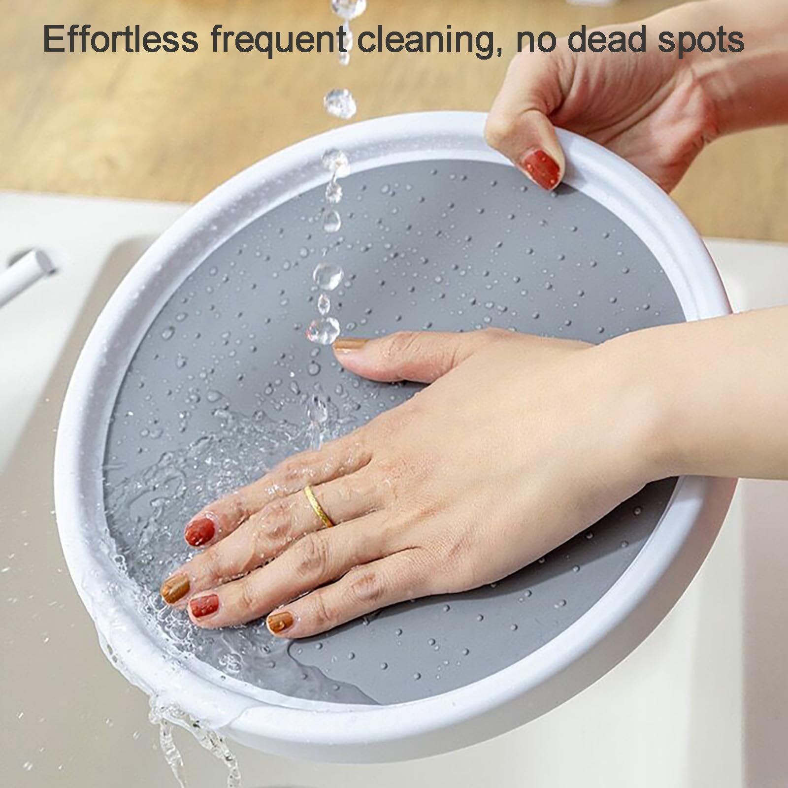 Lazy Susan - Juego de 2 organizadores giratorios de 30 cm, estante giratorio para especias para cocina, encimeras, mesas, estantes y neveras, sin BPA