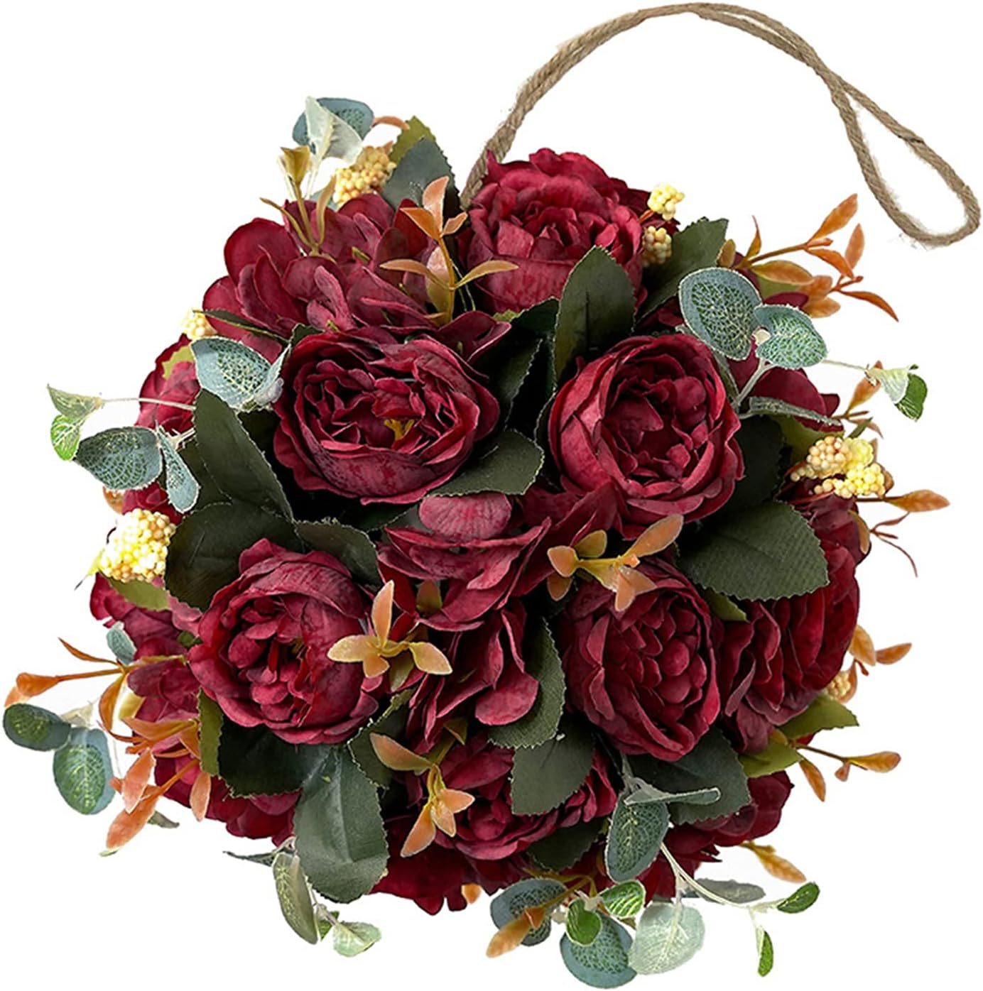 UUHUKP Artificial Peony Flower Balls,7.87inch Artificial