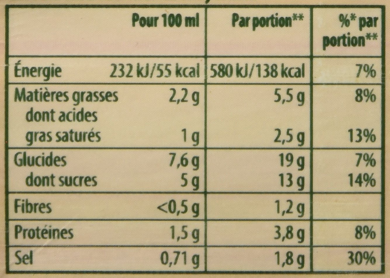 Knorr Soupe Douceur de Tomates à la Crème Fraîche 1 L