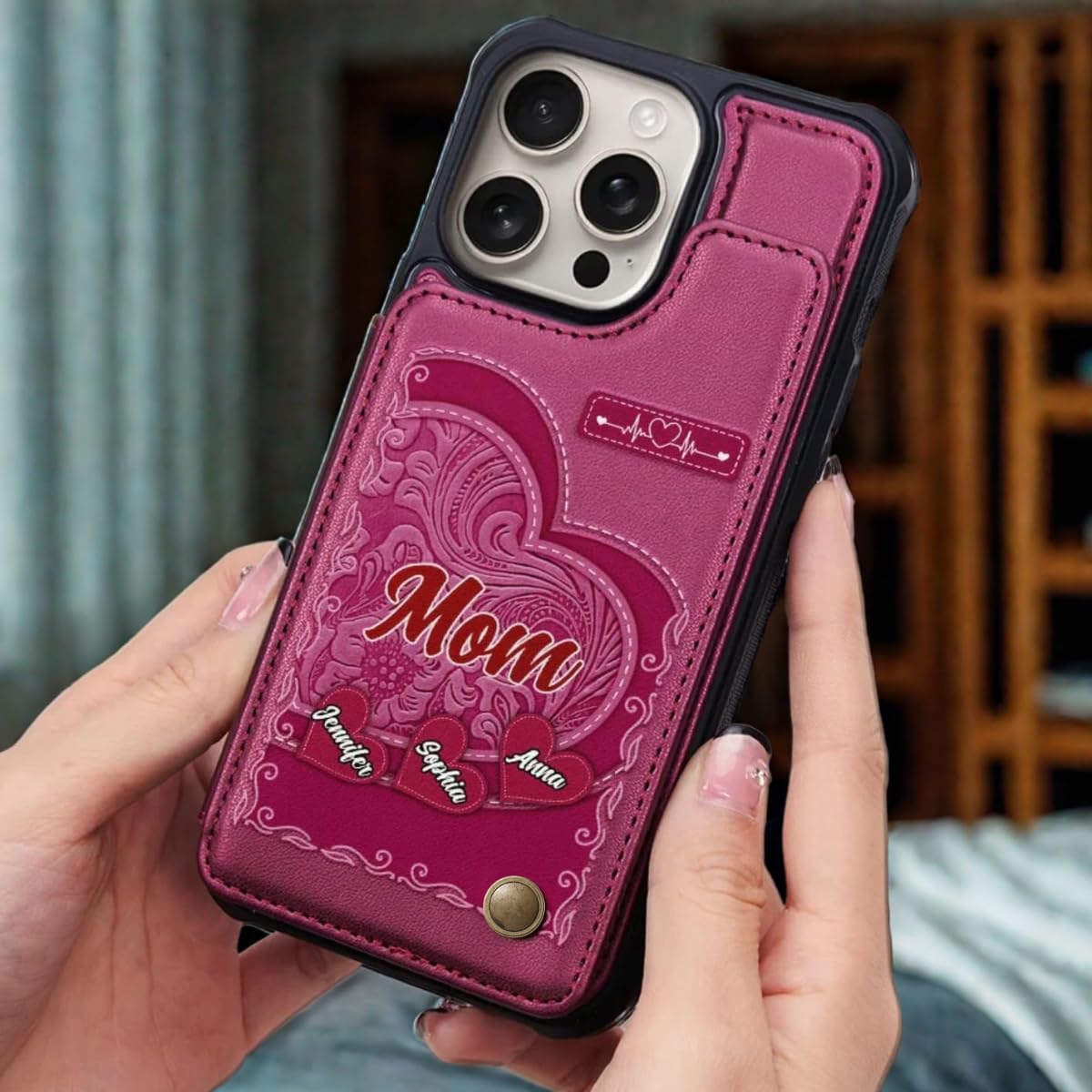 mom iPhoneアクセサリー Amazon.com: for Case Phone Glitter Pearl of Mother Reezaddin iPhoneアクセサリー