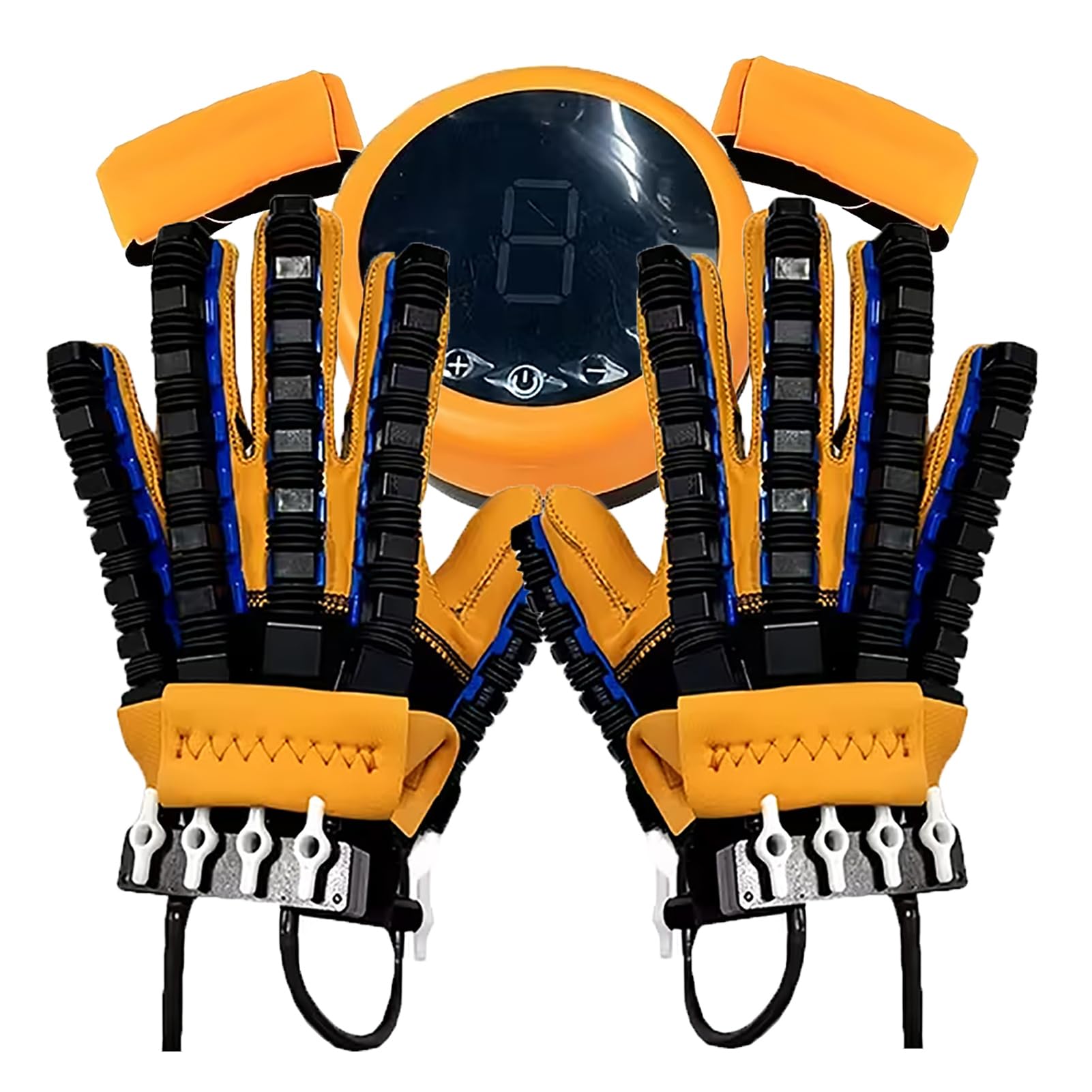 SXSLTSA Rehabilitation Robot Gloves, Fingers Strength Training Device, Intensity Levels/Modes Adjustable, for Hemiplegic Stroke Patients, Assisted Rehabilitation M