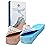 axion Kinesiology Tapes PRECUT Blue Beige | 50 Pre-Cut Sport Tape Strips 10x2 in | Waterproof  Skin-Friendly  Elastic | Kinesiology Tapes Ideal for Sports