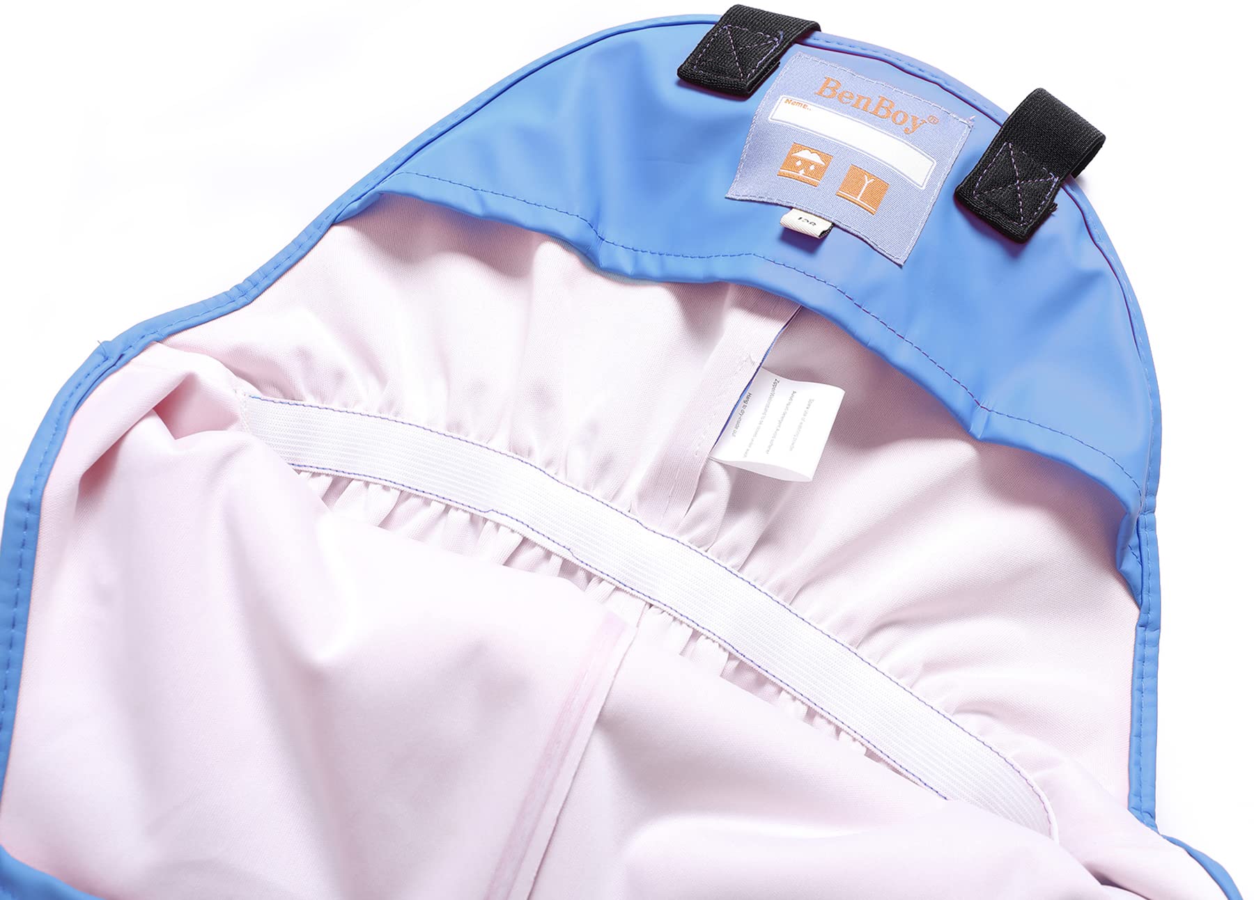 Pantalon Impermeable para Niño Niña a Prueba de Viento Pantalón de Agua Trekking Prueba Sucia Pantalones de Barro Mono con Transpirable Forro Textil YK1665H-SkyBlue-DarkBlue-98