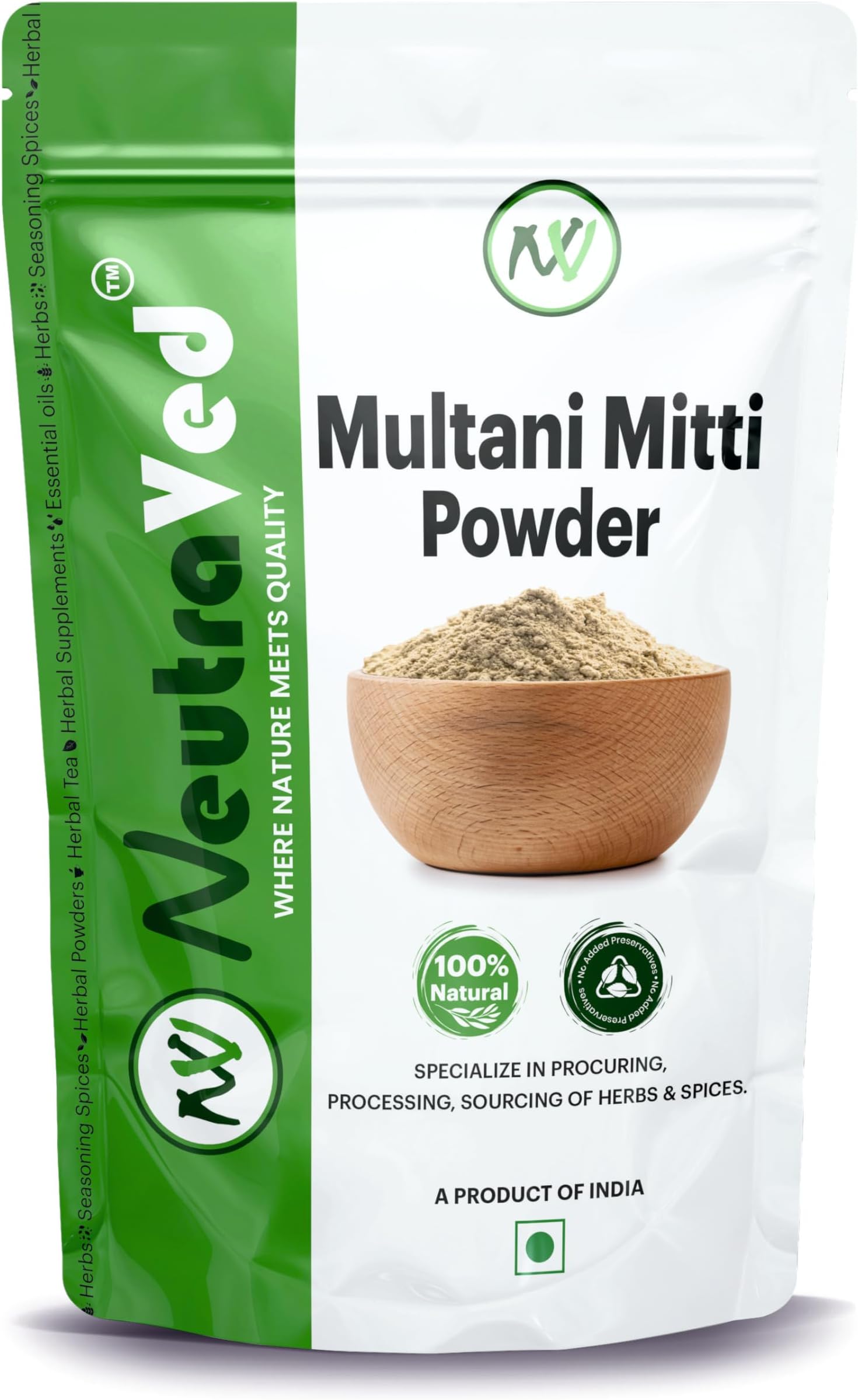 NeutraVed Multani Mitti Powder 300g | Use for Multani Mitti Powder for Face P...