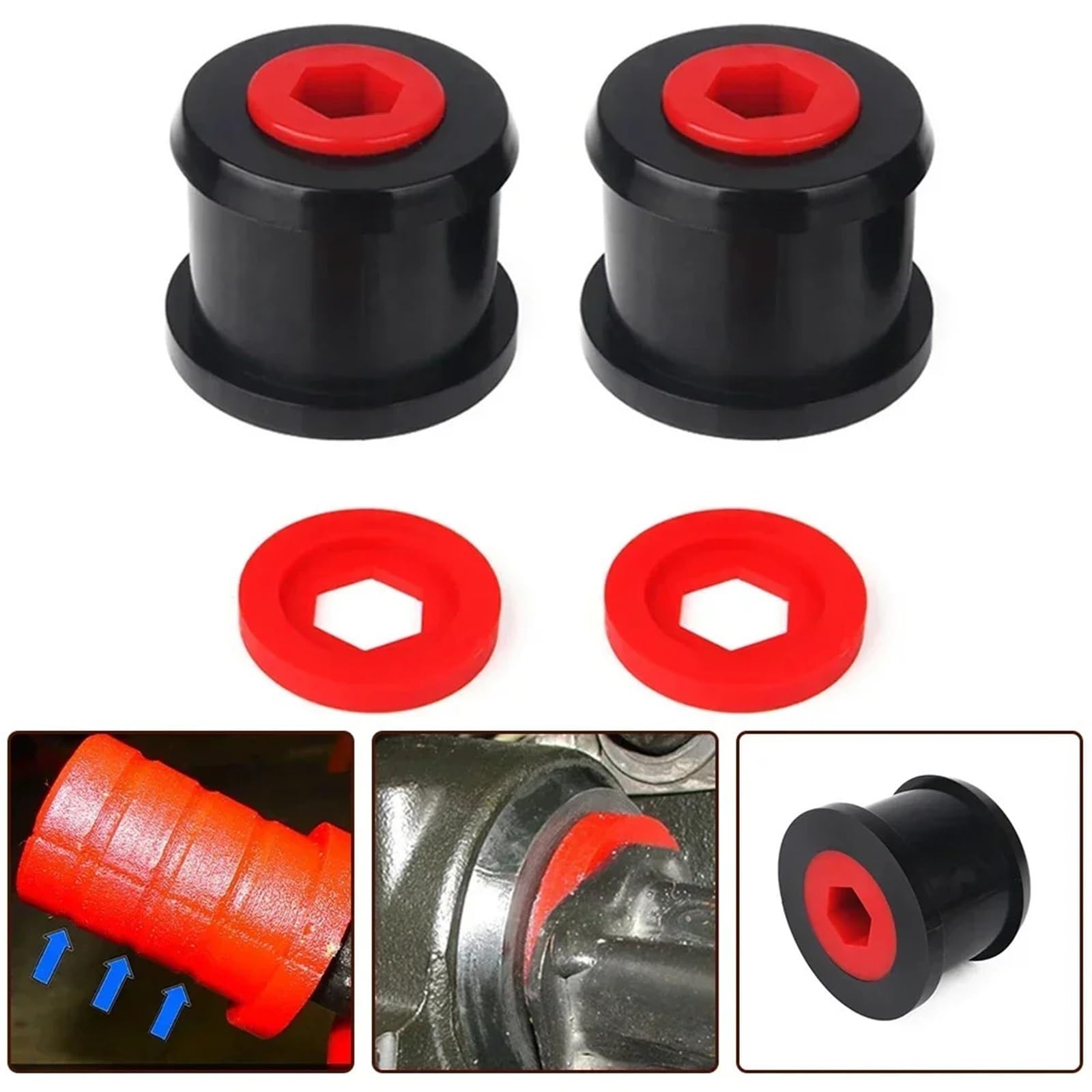 2 szt. Tuleja zawieszenia dla Mini dla Cooper R50 R52 R53 R55 R56 R57 R58 R59 zestaw przedniego wahacza tylnego tulei