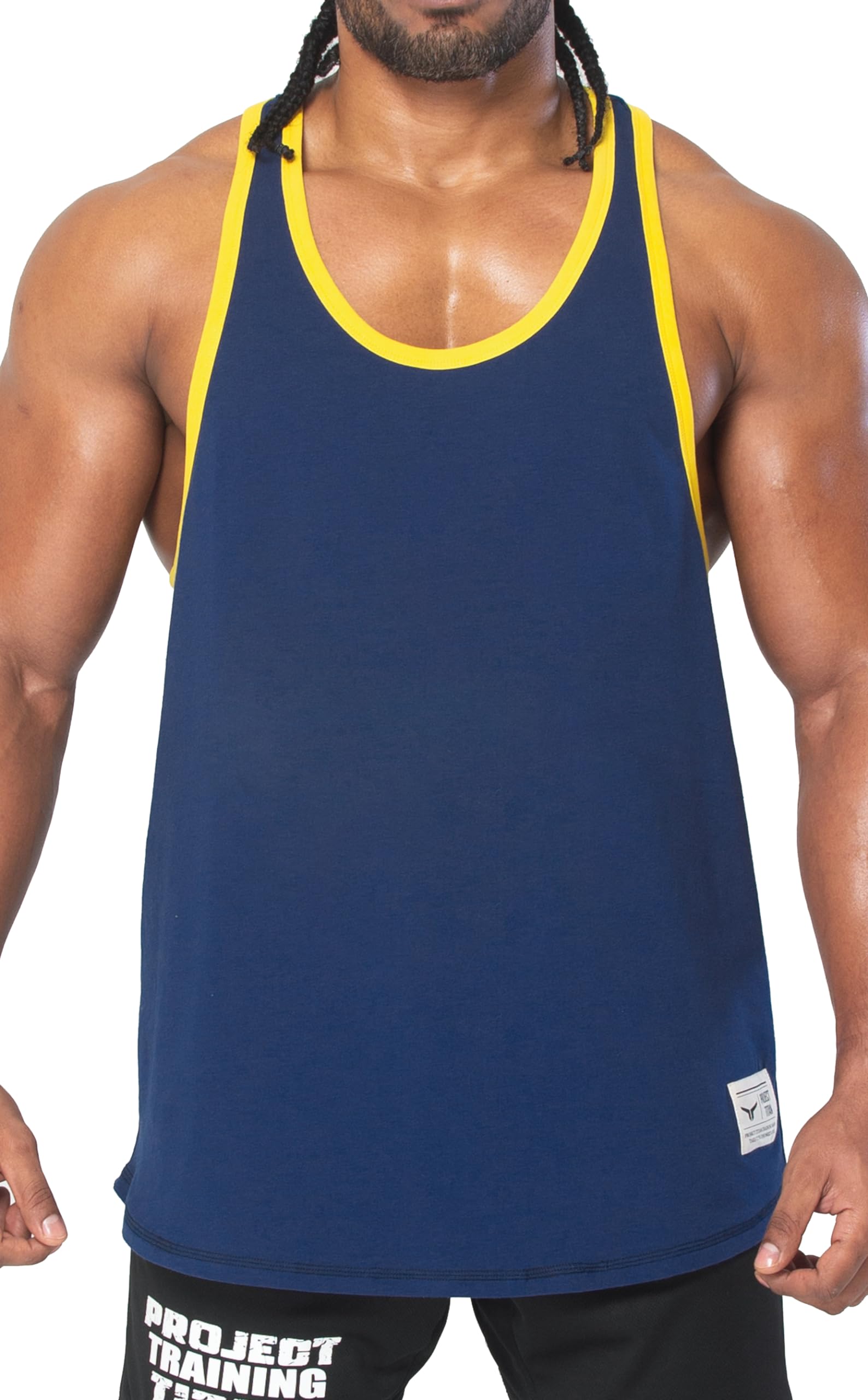 Project Titan Men's Bodybuilding Stringer Tank Top Sleeveless Gym Shirts