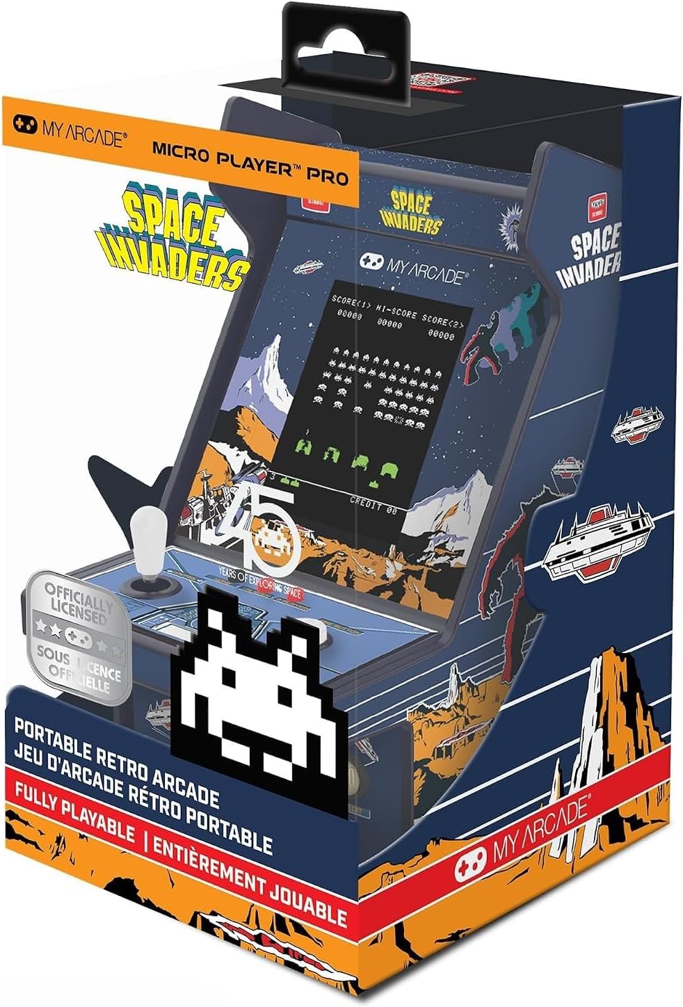 My Arcade Space Invaders Micro Player Pro: Retro Games, 6.75" Arcade Machine, Retro Gaming