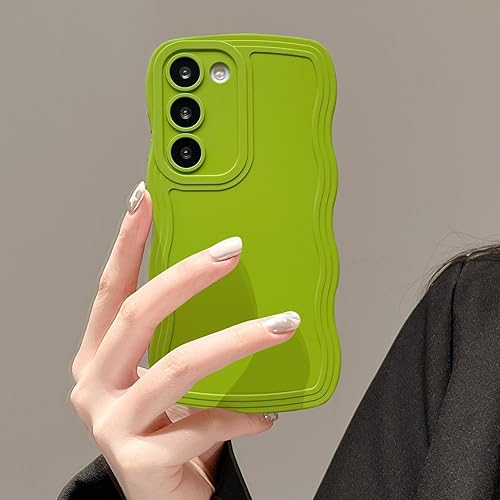 Miniatura 8 de UEEBAI Funda con marco ondulado para Samsung Galaxy A54 5G, bonito marco ondulado, ajuste delgado, a prueba de golpes, suave, bonita, rizada,
