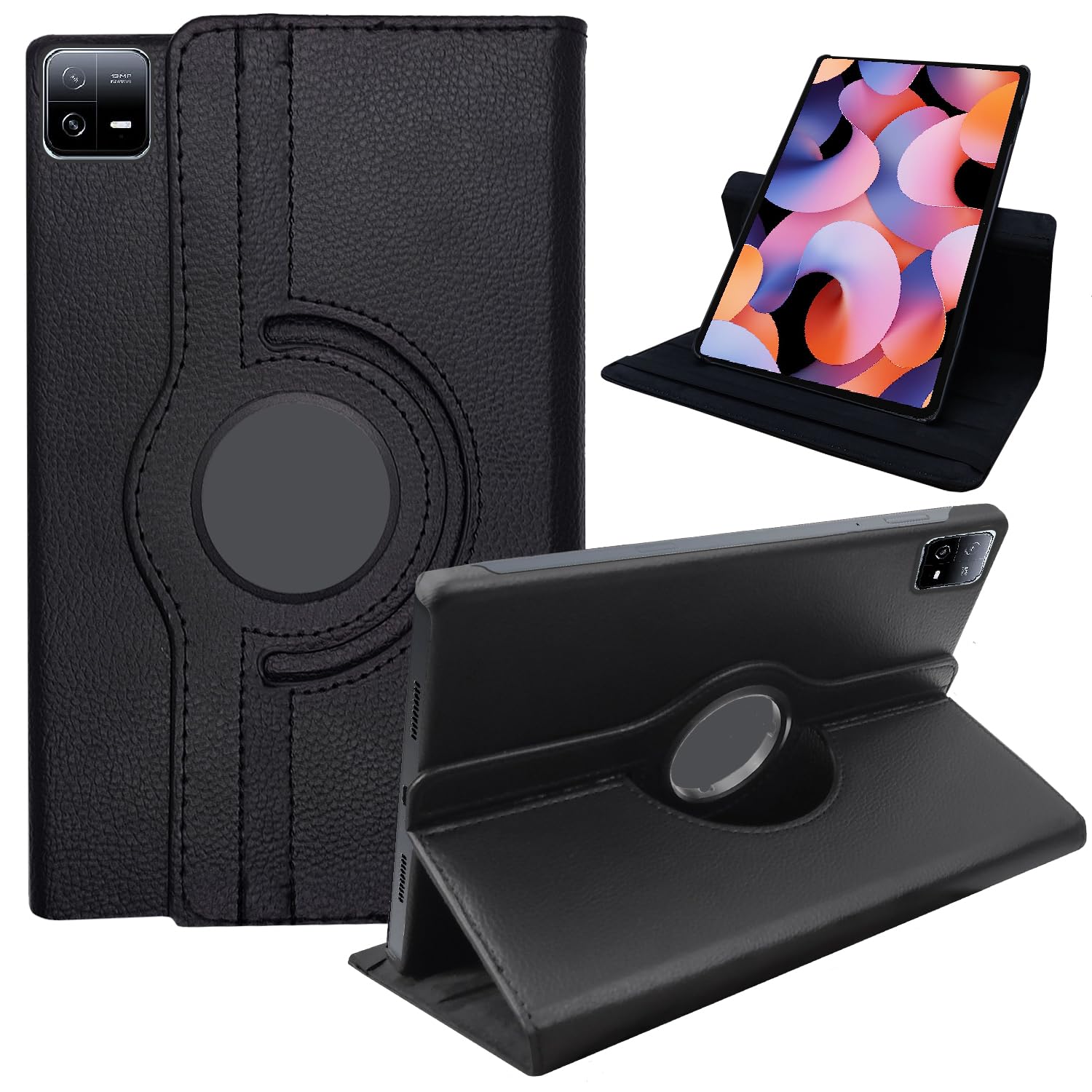 CEDO Xiaomi Mi Pad 6 (11 inch) Flip Cover | Leather Finish | 360 Degree Rotate Flip Cover | Shockproof Stylish Back Cover Case for Xiaomi Mi Pad 6 (11 inch) (Black) (B0CG37F4YD) Amazon Price History, Amazon Price Tracker