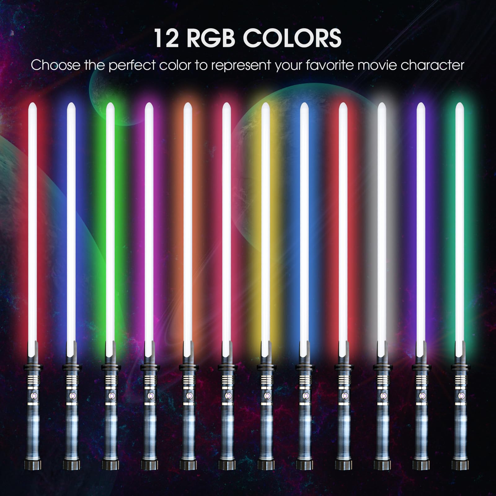 AthlChamp Motion Control Heavy Duel Lichtschwert für Erwachsene, Lichtschwert mit stabilem Metallgriff & Dicker Klinge & 16 Sound Fonts & 12 RGB Farben & Schwertständer, Helmdesign - Schwarz AthlChamp Motion Control Heavy Duel Lichtschwert für Erwachsene, Lichtschwert mit stabilem Metallgriff & Dicker Klinge & 16 Sound Fonts & 12 RGB Farben & Schwertständer, Helmdesign - Schwarz