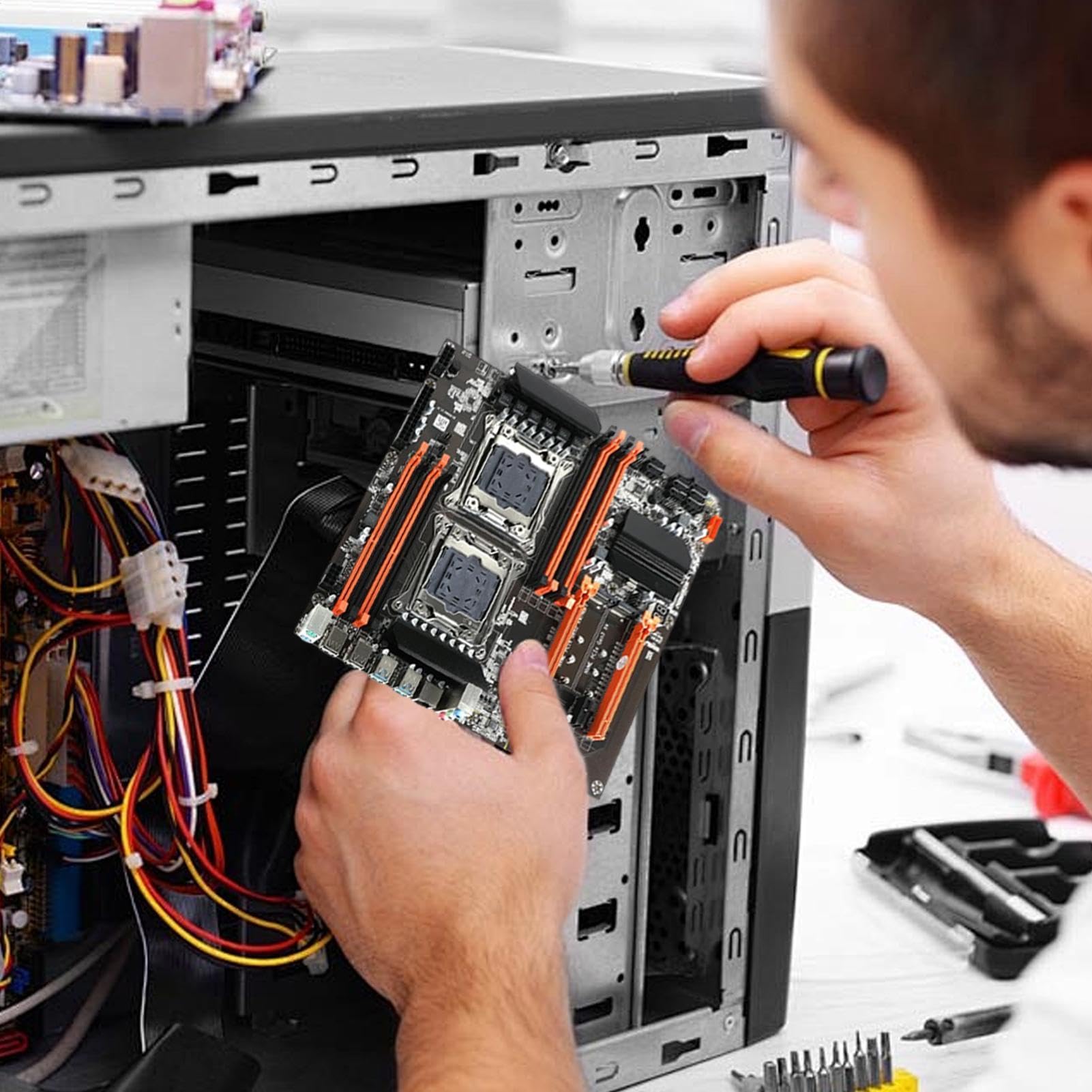 Placa Base de PC de computadora Placa Base de PC - Placa Base de | PC de Doble Canal X99 CPU Placa Base - PC Placa Base USB 3.0 Ordenador Placas Base para computadoras