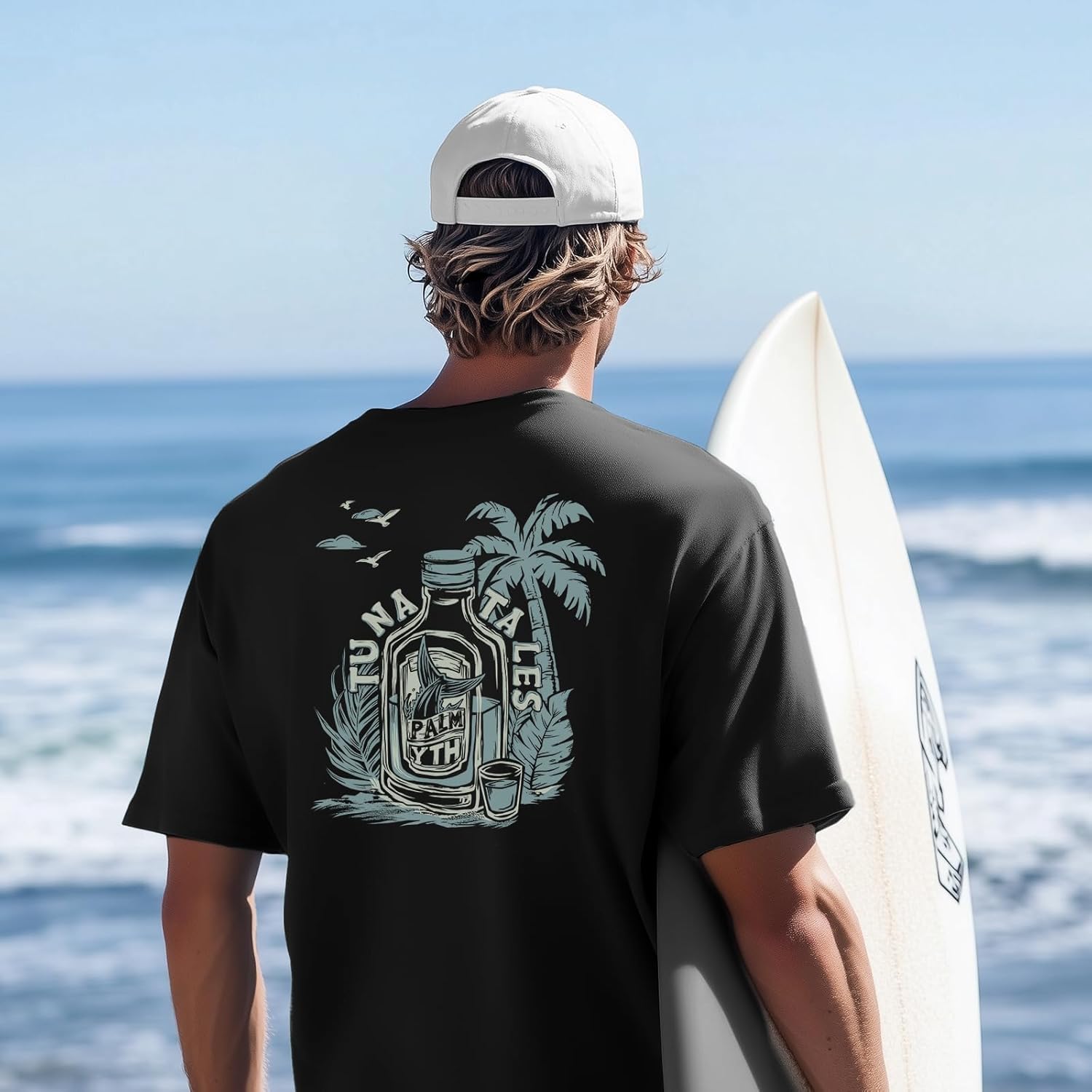 Palmyth Men's Fishing UPF 50+ Sun Protection Short Sleeve T-Shirt