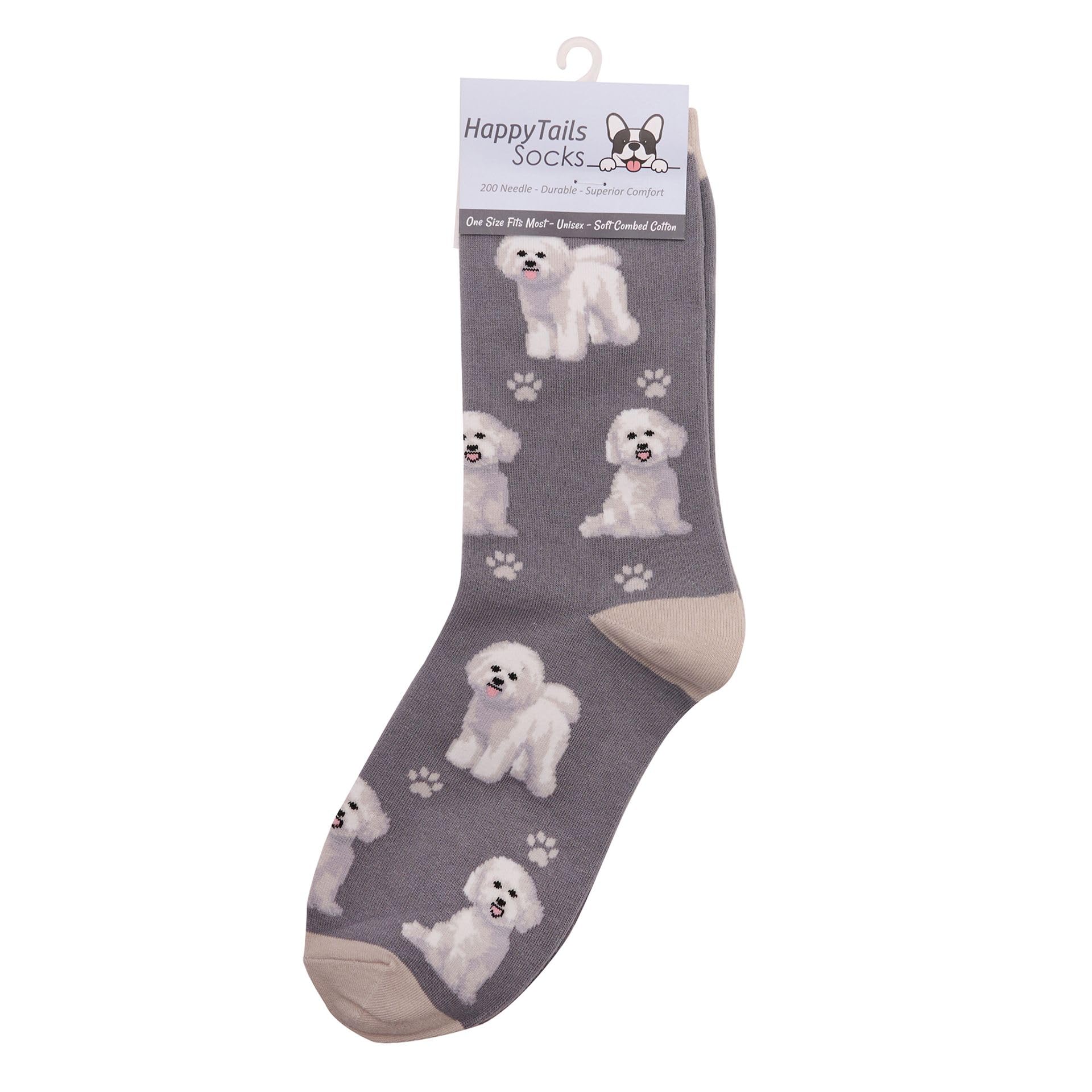 Animal Crackers Ladies Socks (Bichon Frise)
