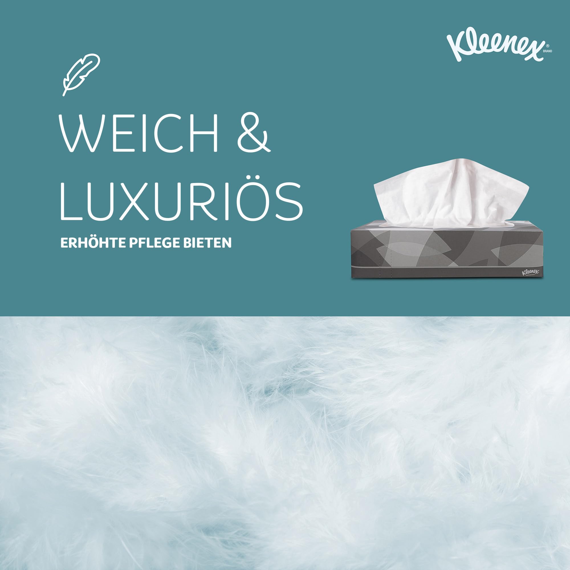 Kleenex 8815 chusteczki higieniczne - białe - 2 warstwy - 40 opakowań x 100 arkuszy (4000 arkuszy)