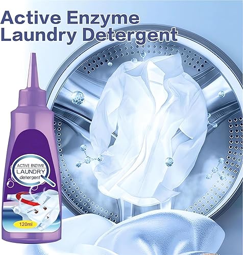 Miniatura 3 de Removedor de manchas de ropa activa de enzimas  Limpiador de enzimas 2023, removedor de manchas de ropa, natural, no tóxico, ampliamente aplicable