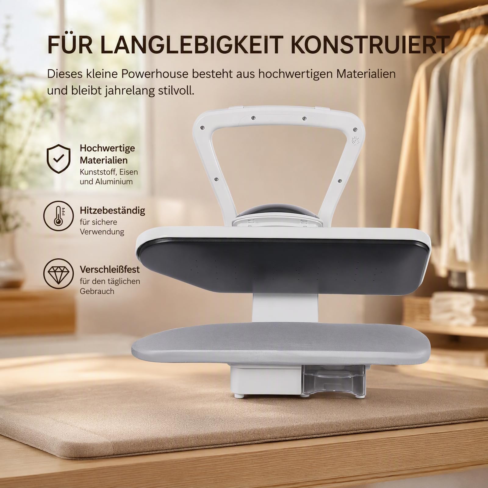 Intelligente Dampfpresse, 2200W 220-240V Professionell Dampfbügelpresse Elektrisch Intelligente BüGelmaschine Digitale Dampfpresse mit Touchscreen für Ihrer Wohnung Einem Bekleidungsgeschäft
