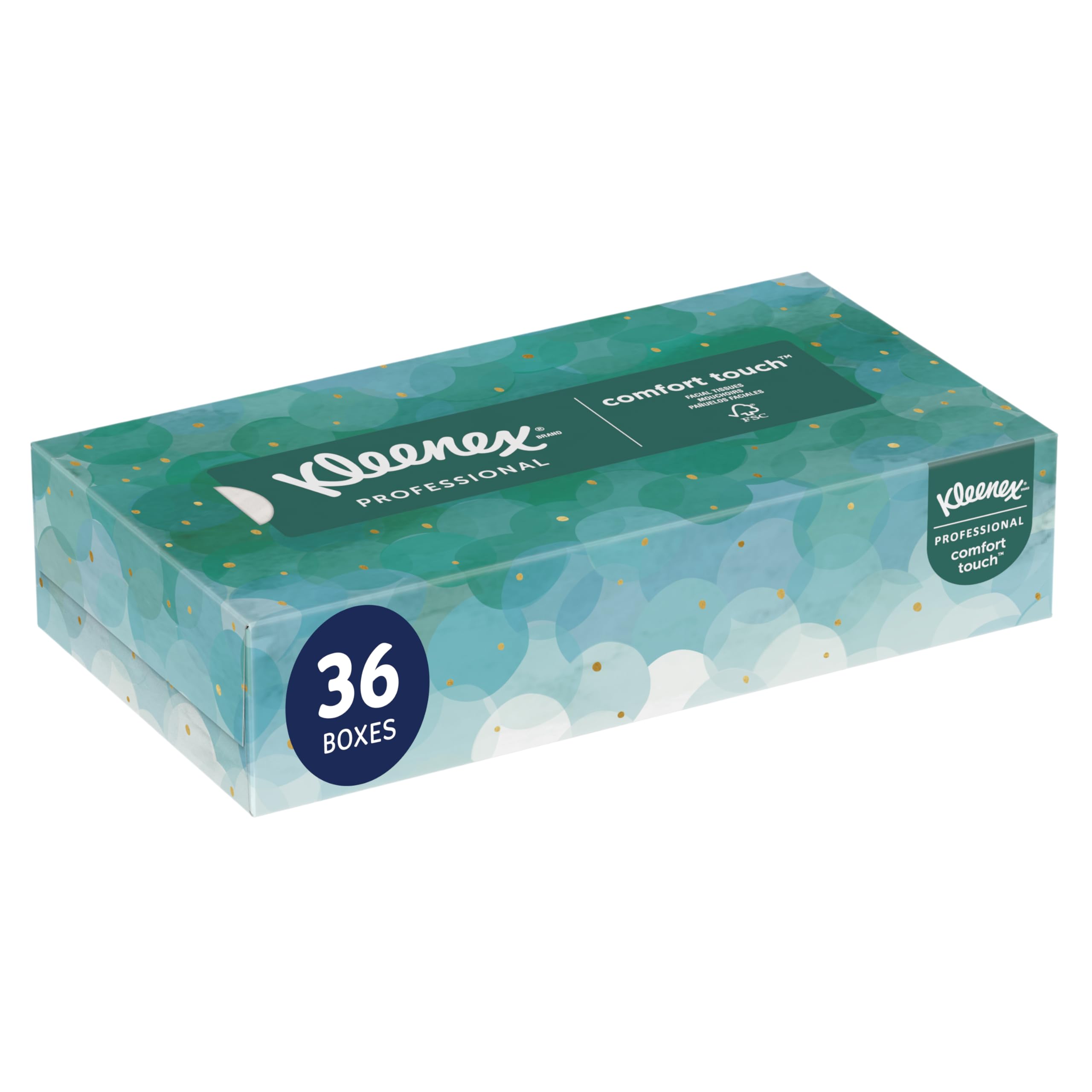 Kleenex21400 Facial Tissues, 2 Ply, White, 36 cartons x 100 SheetsThe Forest Stewardship Council