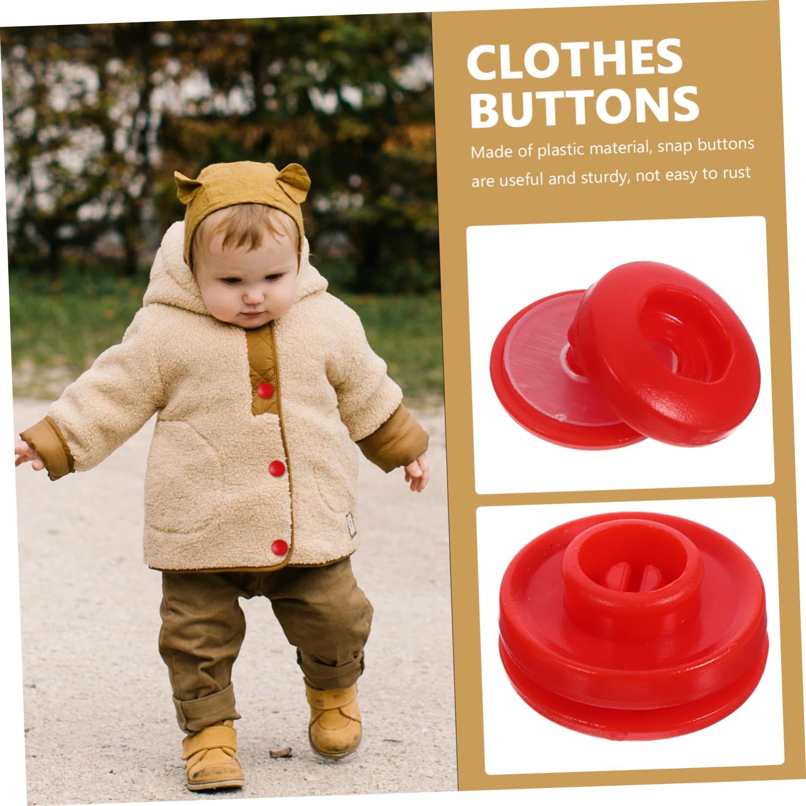TEHAUX 500sätze Snap Buttons Für Kleidung Robuste Langlebige Druckknöpfe Aus Kunststoff Für Diy-projekte Und Kinderbekleidung Einfache Anwendung Vielseitig Einsetzbar