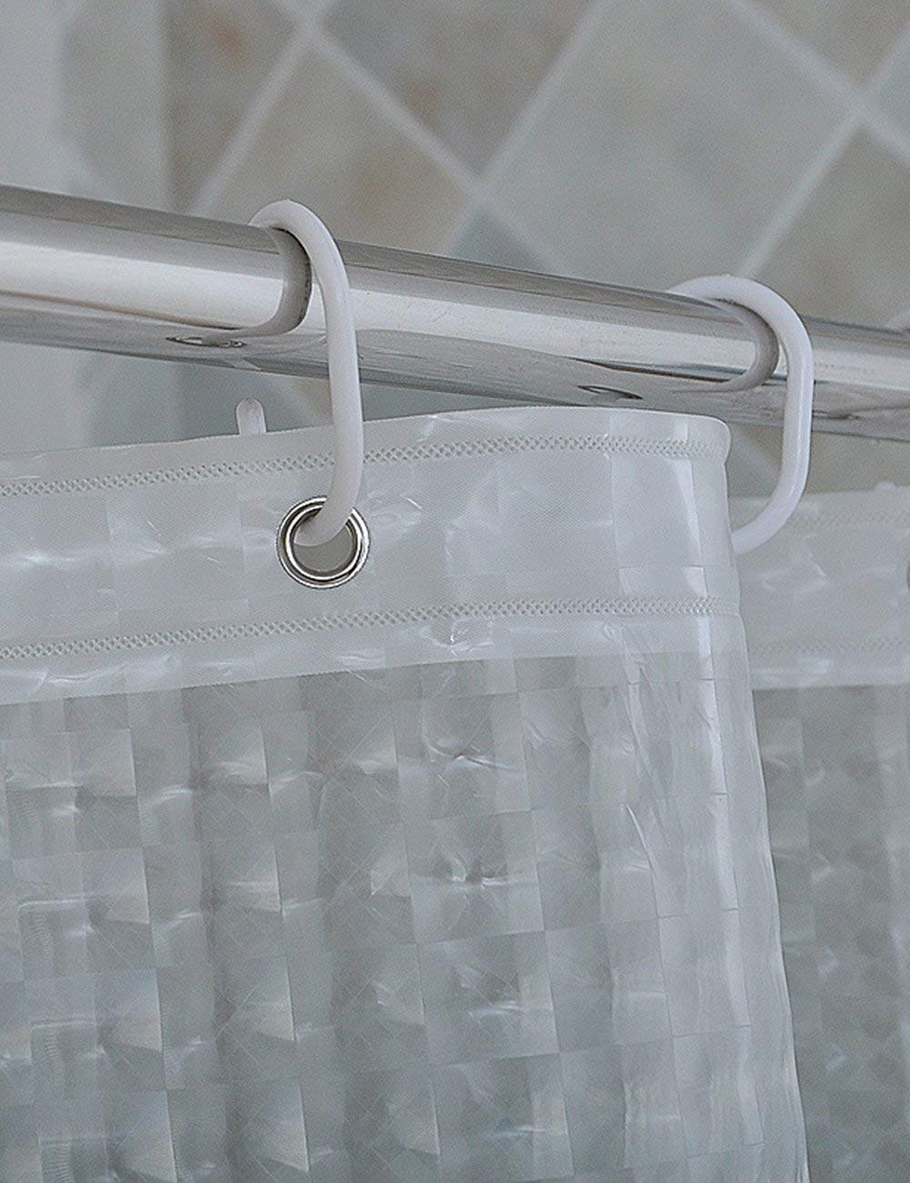 Mu Home - Cortina de ducha impermeable para baño, cortina de ducha impermeable más gruesa, cortinas de ducha transparentes (una variedad de tamaños opcionales)