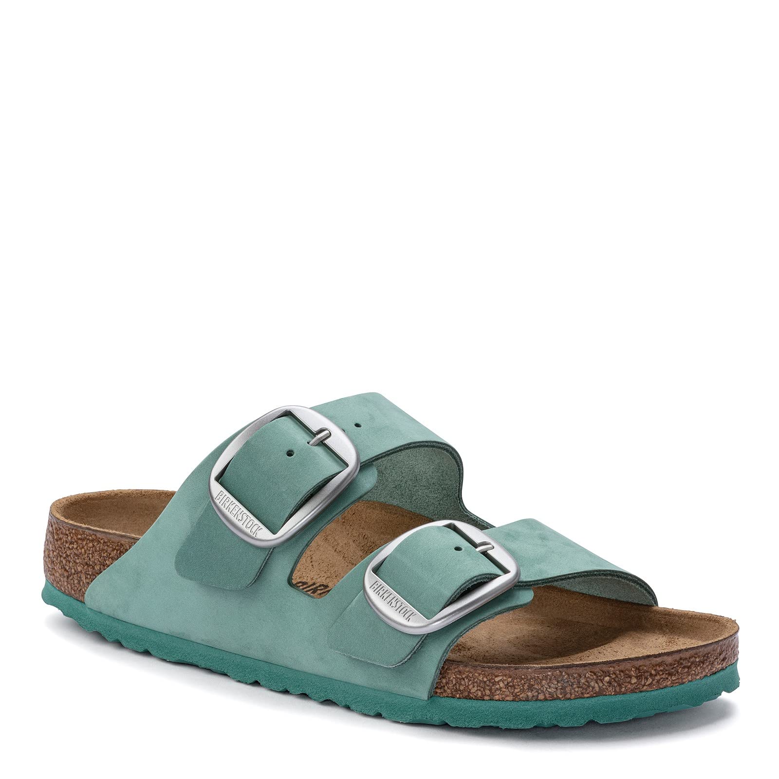 Sandale Arizona Birkenstock à boucle oversize design double bride marron - 3