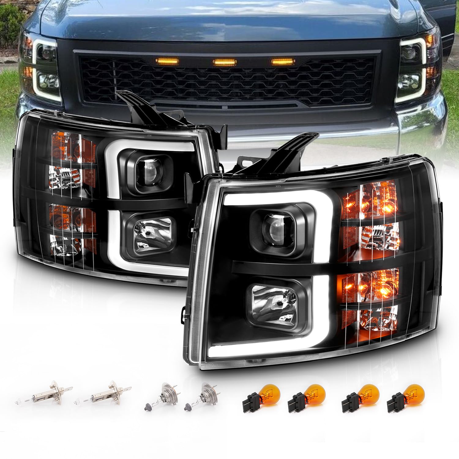 AmeriLite Quad Projector for Chevy Silverado 2007-2013