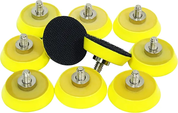 Ouya 10PCS 5/16-24 Thread 1.5" Velcro Backing Pad Hook and Loop Plate for Air Sander and Dual Action Car Polisher