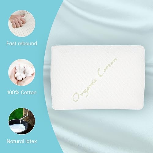 Miniatura 7 de Talalay - Almohadas de látex para dormir, almohada King de firmeza media (33.4 x 15.7 x 5.9 pulgadas) para dormir de lado, espalda y estómago para