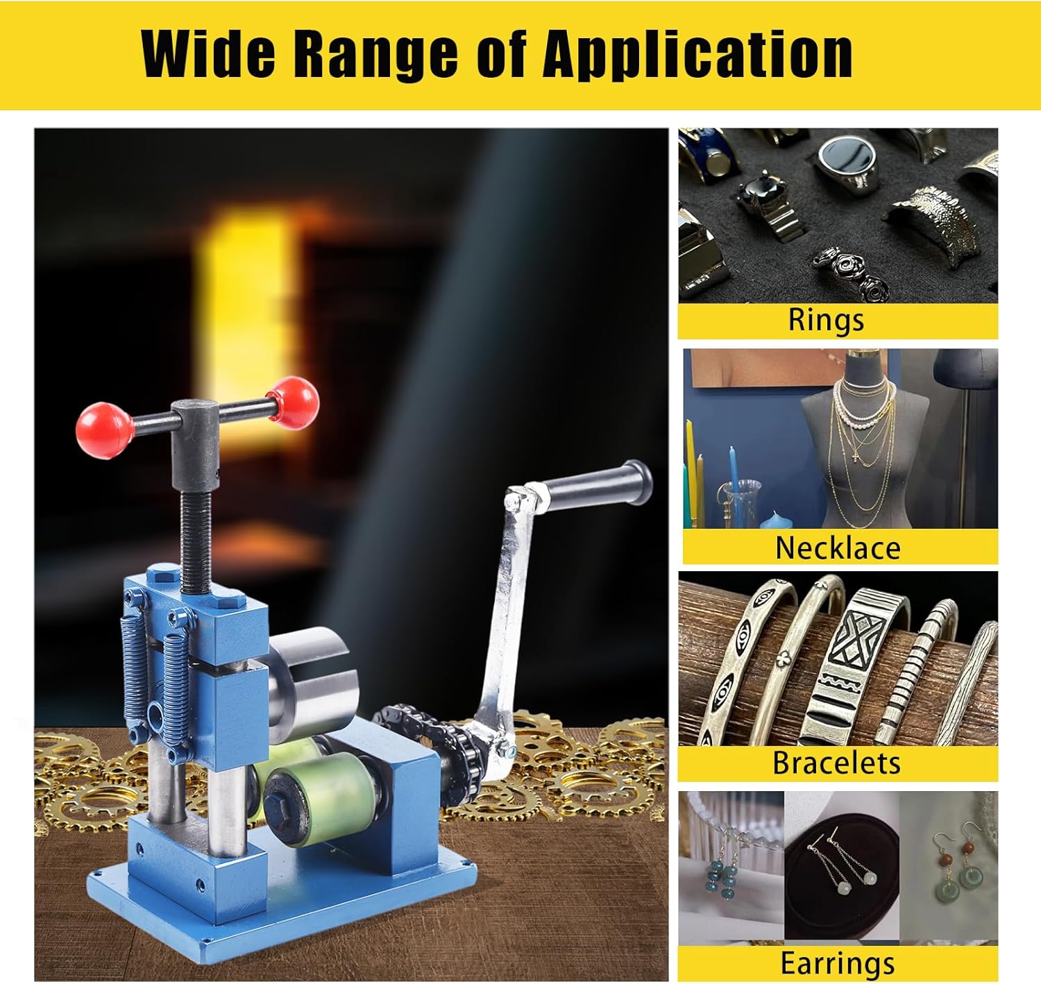 Multi-Function Ring and Bracelet Press Bending Machine, Ring Bracelet Bending Machine Jewelry Ring Bender Making Tools Suitable for Jewelry Shop, Bracelet Ring Finishing