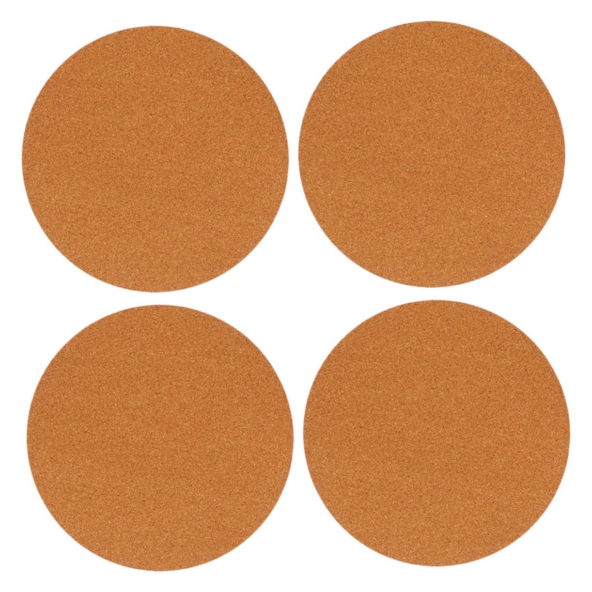 Garneck Cork Coasters for Plants 4 Pack Round Cork Plant Mats Coasters for Home Office Decor